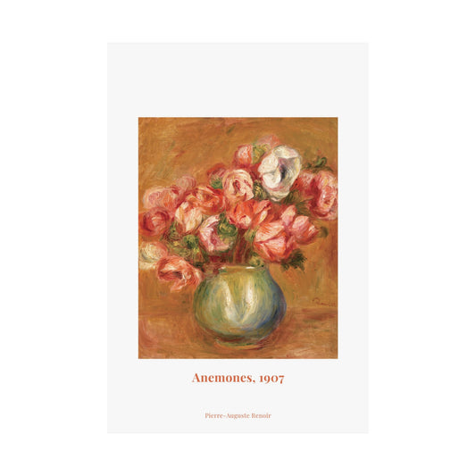 Anemones | 1907 | Auguste Renoir Flower