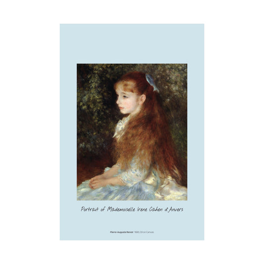 Portrait of Mademoiselle Irene Cahen d'Anvers | 1880 | Auguste Renoir Portrait